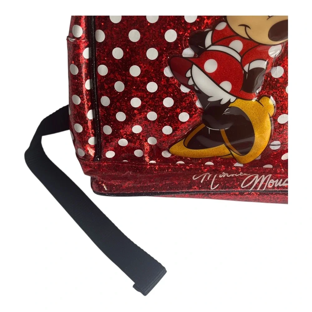 Disney Parks Minnie Mouse Red Glitter Polka Dot 11